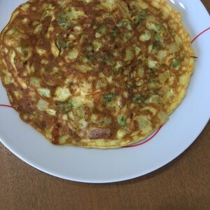 豆腐とウインナーのスパニッシュオムレツ